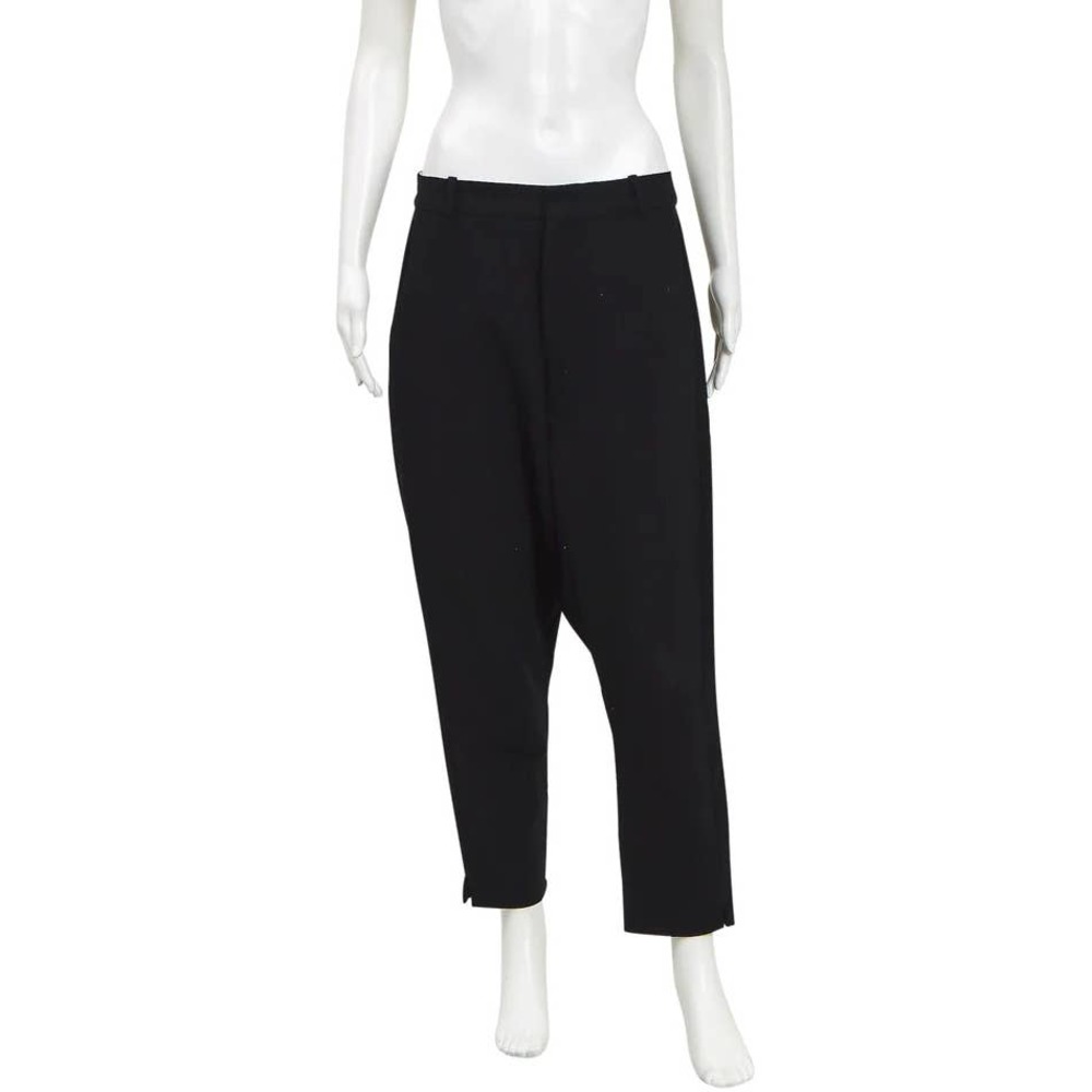 Bassike Lo Slung Drop Crotch Pants in Black Sz 1/Small